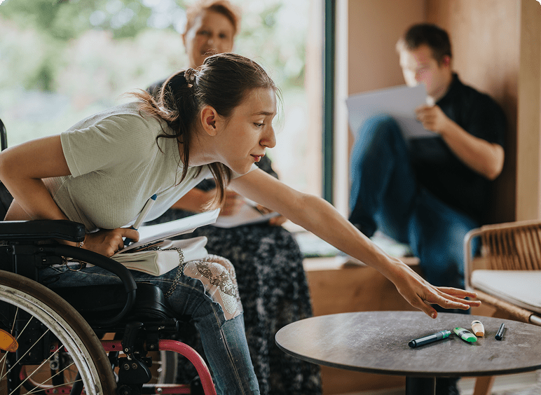 Inclusive meeting with diverse participants